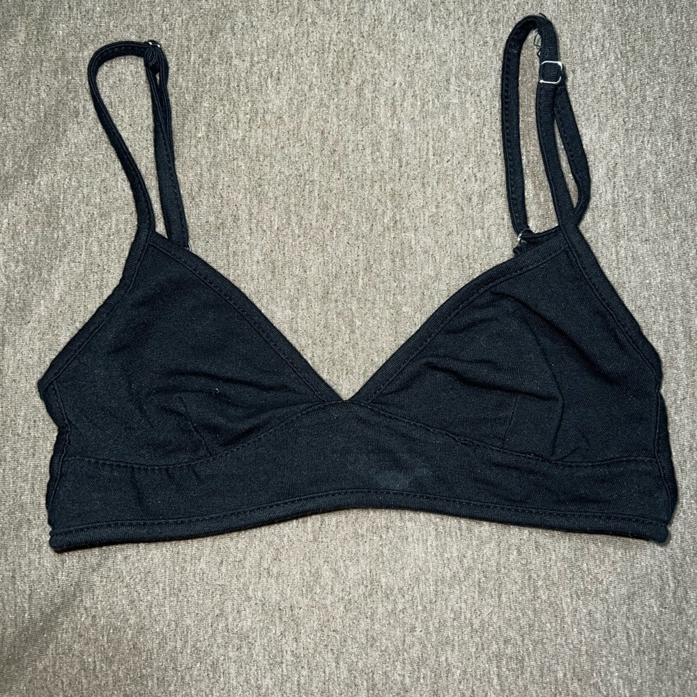 Black bralette top